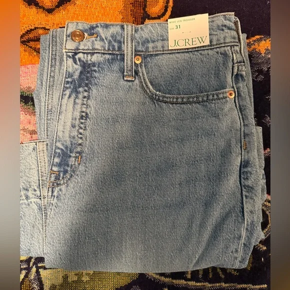 Jcrew Denim trouser in Chambray Blue wash - Picture 2 of 2